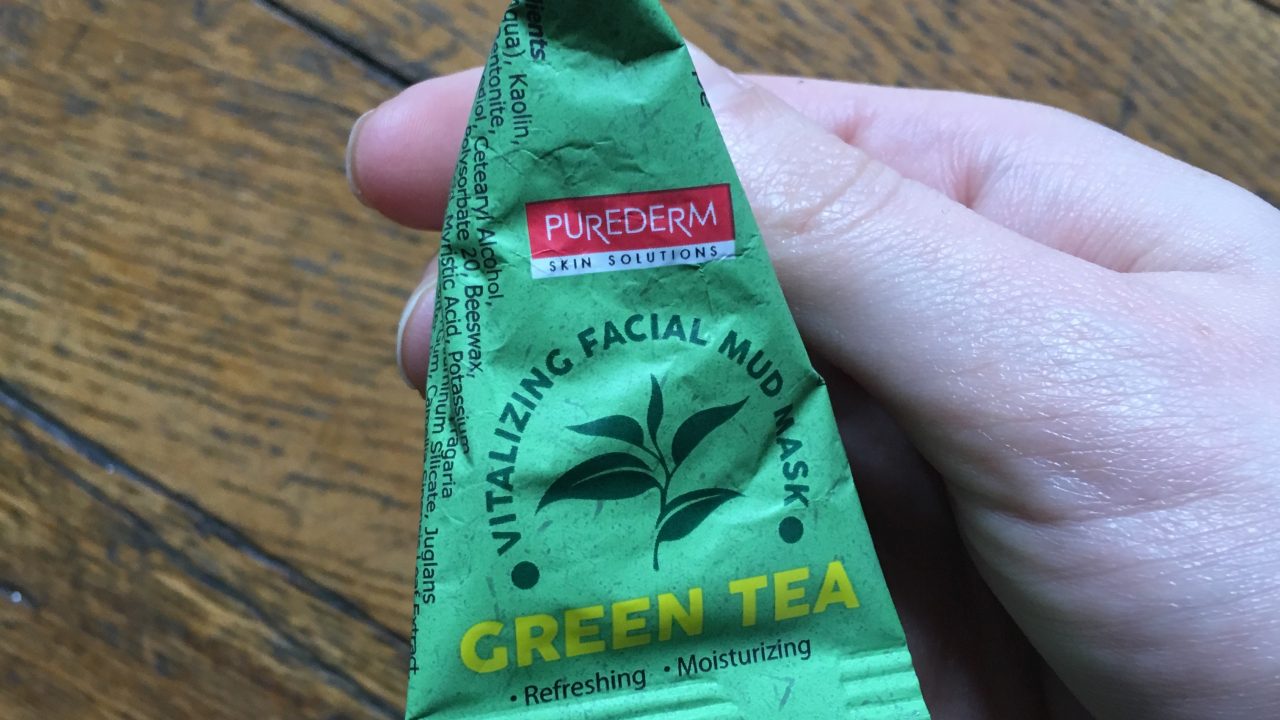PUREDERM Masque au thé vert visage